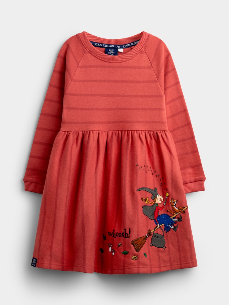 Jojo Maman Bébé Room On The Broom 貼花 Jersey 連身裙 - 圖片 1,共 4 Jojo Maman Bébé Room On The Broom 貼花 Jersey 連身裙 - 圖片 1,共 4