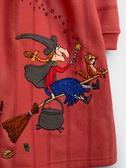Jojo Maman Bébé Room On The Broom 貼花 Jersey 連身裙 - 圖片 3，共 4