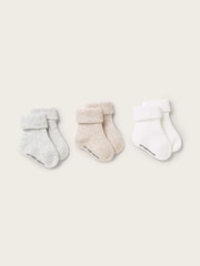 The White Company White Blend My 1St Socks 3 Pack - Image 1 of 2