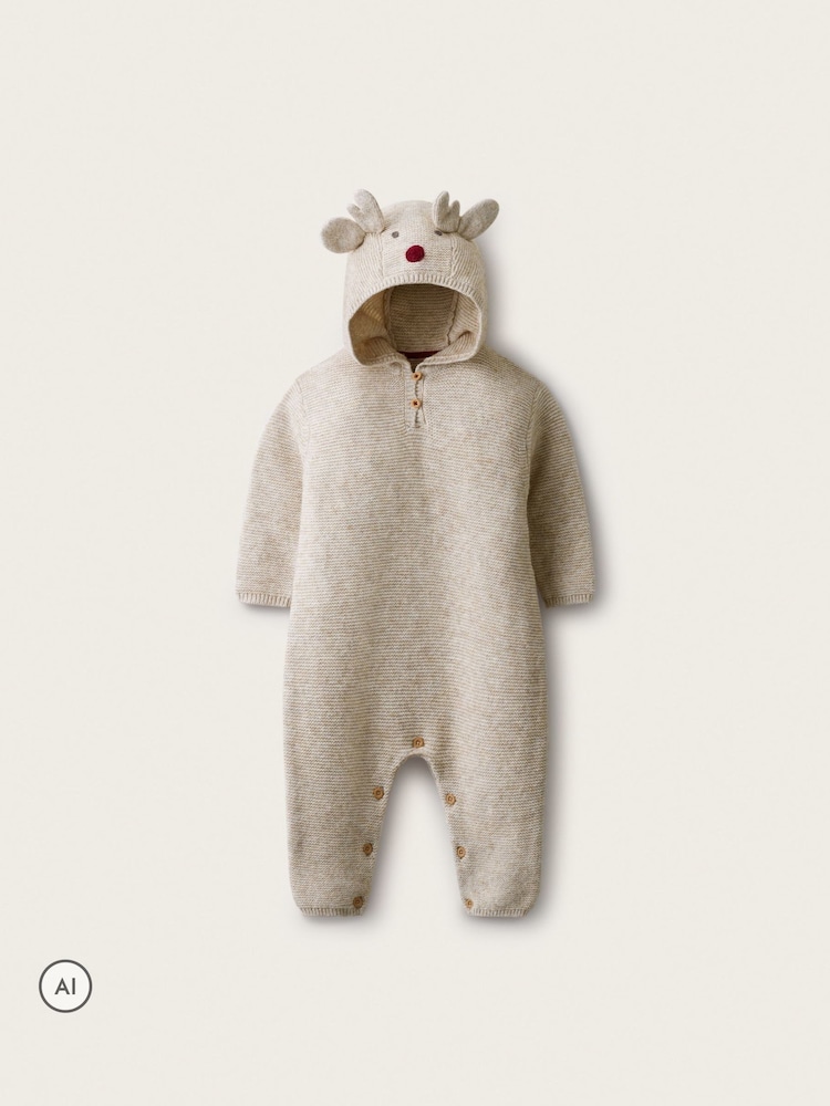 The White Company Grey Blend Jingles Romper - Image 1 of 4