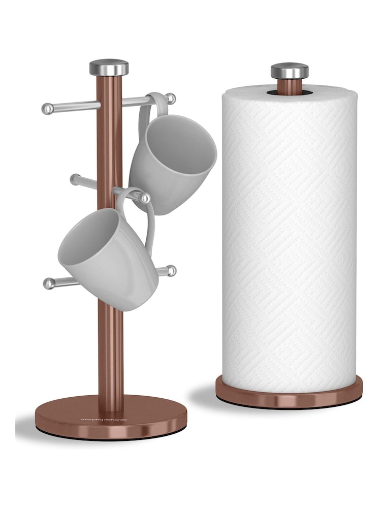 Morphy Richards Bronze Mug Tree And Towel Holder Set - Image 1 of 4