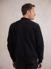 Lakeland Leather Blue Dalston Suede Bomber Jacket - Image 4 of 9