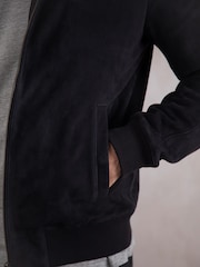 Lakeland Leather Blue Dalston Suede Bomber Jacket - Image 5 of 9