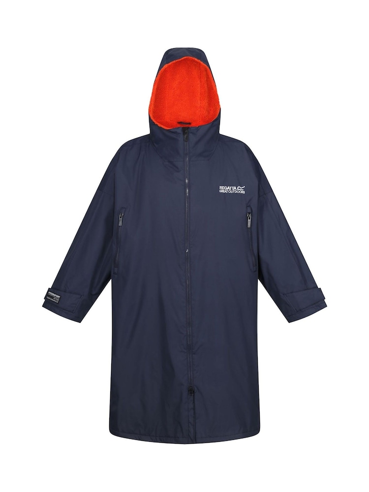 Regatta Blue Chrome Adult Waterproof Changing Robe - Image 7 of 9