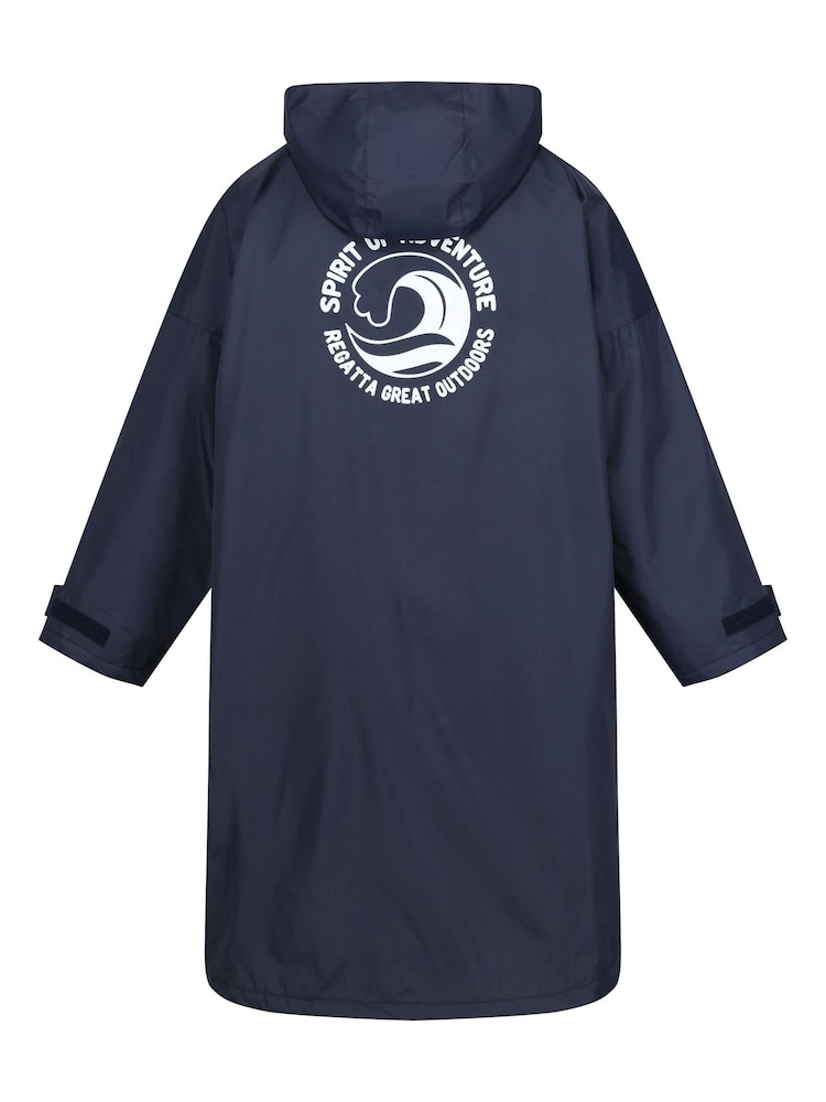 Regatta Blue Chrome Adult Waterproof Changing Robe - Image 8 of 9