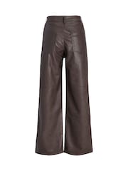 JJXX Brown High Waisted Coated Jeans - Image 5 of 5