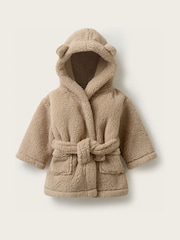 The White Company Natural Bear Hooded Snuggle Robe - Image 1 of 4