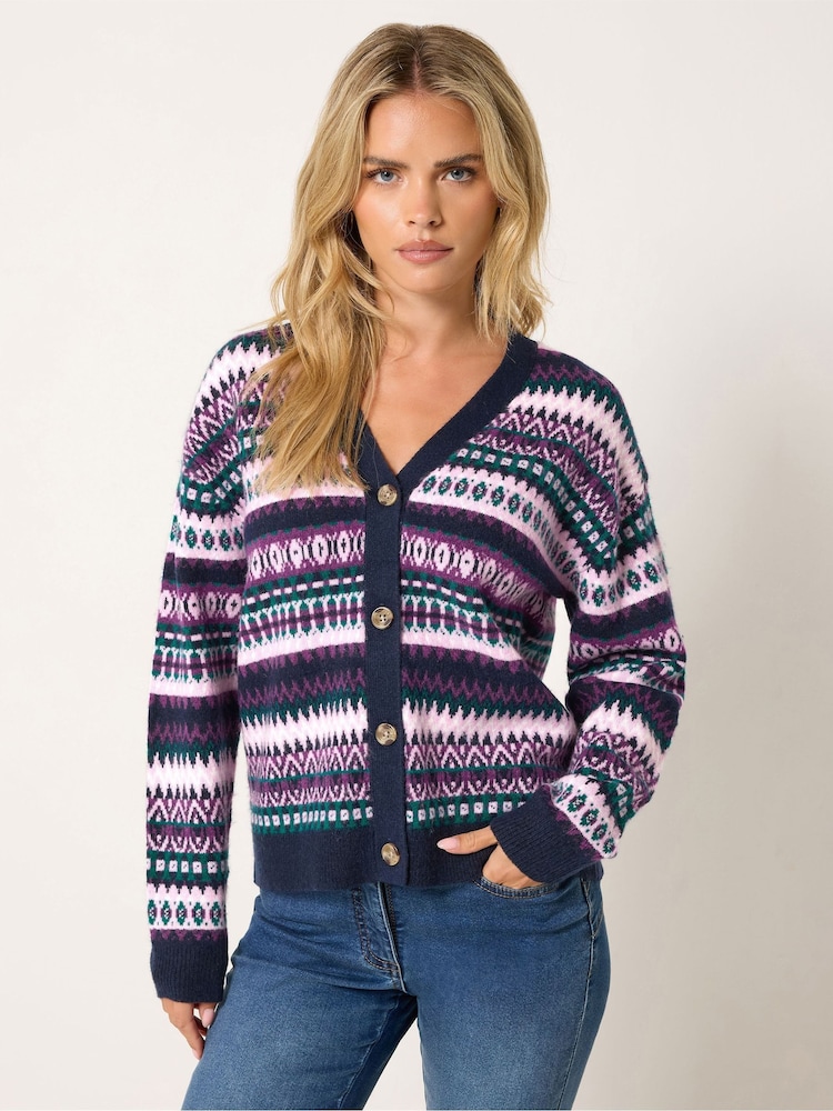 M&Co Petite Fairisle V-yaxalı Kardiqan - 6şəkildən 1 şəkil M&Co Petite Fairisle V-yaxalı Kardiqan - 6şəkildən 1 şəkil
