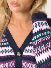 M&Co Petite Fairisle V-yaxalı Kardiqan - 6şəkildən 2 şəkil