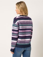 M&Co Petite Fairisle V-yaxalı Kardiqan - 6şəkildən 4 şəkil