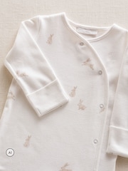The White Company Grey Playful Bunnies Welcome Baby Gift Set - Image 1 of 4