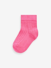 Pink Baby Socks 5 Pack (0mths-2yrs) - Image 2 of 6