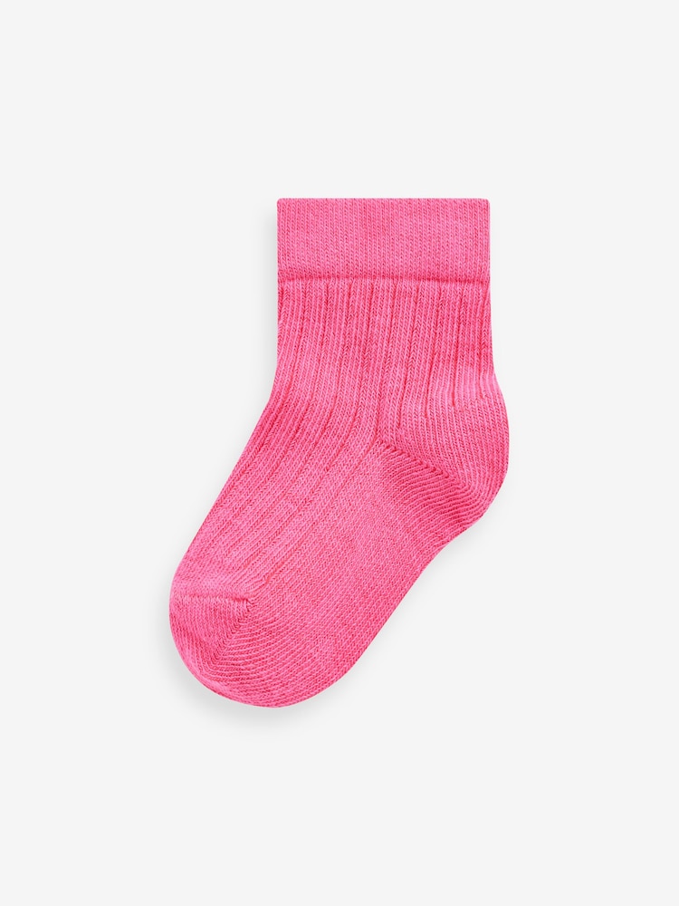 Pink Baby Socks 5 Pack (0mths-2yrs) - Image 2 of 6