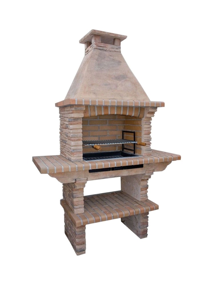 Callow Brown Garden Masonry Charcoal BBQ - Image 1 of 3