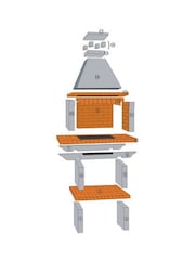 Callow Brown Garden Masonry Charcoal BBQ - Image 2 of 3