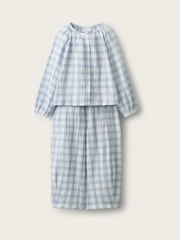 The White Company қос қоспалы гингем кең аяқты пижамалары - 4суретінің 1 суреті