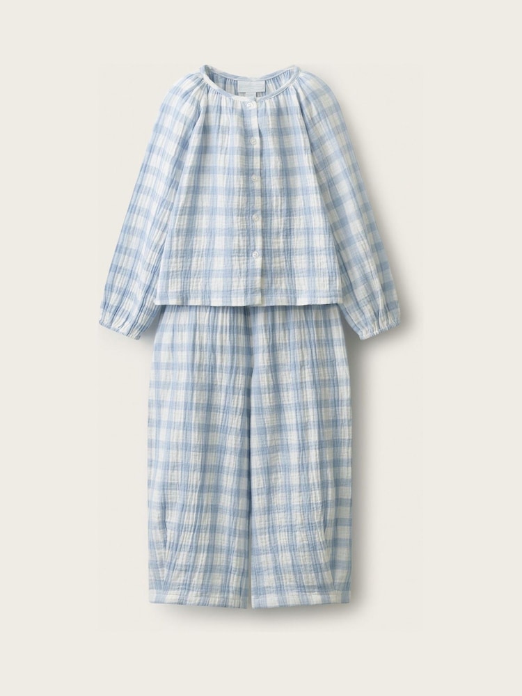 The White Company қос қоспалы гингем кең аяқты пижамалары - 4суретінің 1 суреті