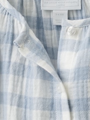 The White Company қос қоспалы гингем кең аяқты пижамалары - 4суретінің 3 суреті