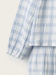 The White Company қос қоспалы гингем кең аяқты пижамалары - 4суретінің 4 суреті