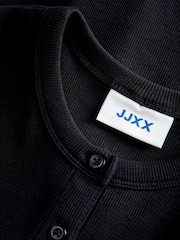JJXX Black Long Sleeve Button Up Jersey Cardigan - Image 7 of 7