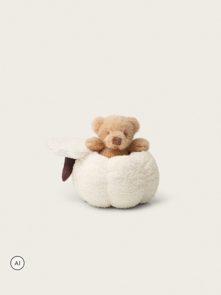The White Company Natural Surprise Pumpkin Bear - Image 4 of 4