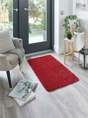 My Rug Red Washable And Stain Resistant And So Soft Textured Rug - Image 4 of 17