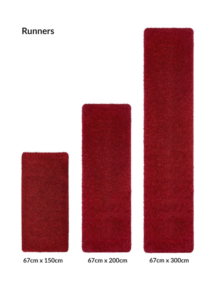 My Rug Red Washable And Stain Resistant And So Soft Textured Rug - Image 6 of 6