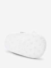 White Satin with Headband Bridesmaid Collection Corsage Occasion Baby Shoes (0-18mths) - Image 6 of 6