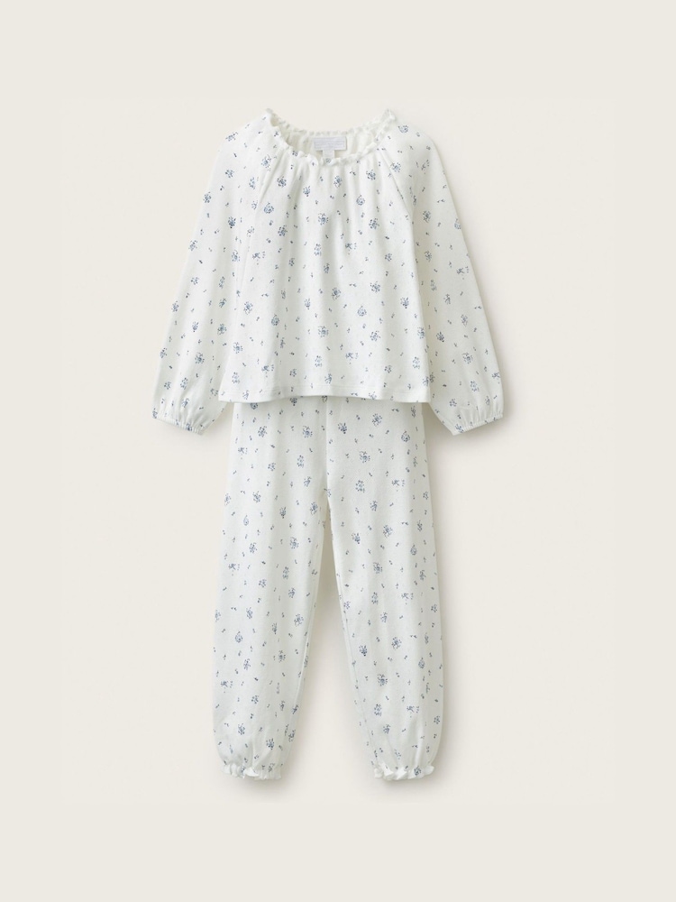 The White Company Minnie Floral Pointelle & Stripe Relaxed Pijamass 2 Pack - Slika 2 od 4 The White Company Minnie Floral Pointelle & Stripe Relaxed Pijamass 2 Pack - Slika 2 od 4