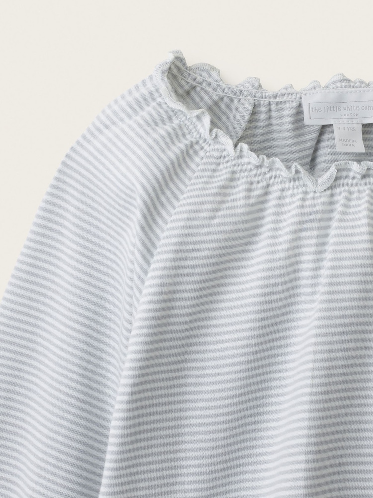 The White Company Minnie Floral Pointelle & Stripe Relaxed Pijamass 2 Pack - Slika 4 od 4 The White Company Minnie Floral Pointelle & Stripe Relaxed Pijamass 2 Pack - Slika 4 od 4