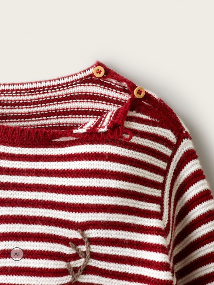 The White Company White Blend Jingles Stripe Jumper - Image 4 of 4