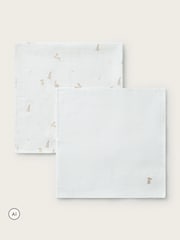 Sada 2hravých mušelín s králíčky The White Company - Obrázek 1 z 4