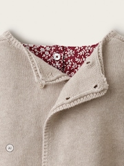 The White Company Red Winter Floral Dress Tank & Tights Set - Image 3 of 4