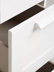 White Flynn 4 Drawer Tall Chest of Drawers - Image 8 of 9