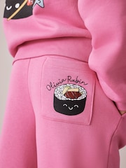 Olivia Rubin Pink Sushi Graphic Sweat & Joggers Set 2 Piece - 7суретінің 7 суреті