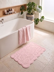 Allure Bath Fashions Sepia Rose Gracie Floral Jacquard Scalloped Towel - Image 5 of 6