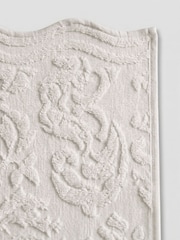 Allure Bath Fashions Grey Gracie Floral Jacquard Scalloped Towel - Image 6 of 6