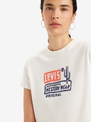 Levi's® Western Wear Egret Graphic Classic 100% Cotton T-Shirt - Image 4 of 7