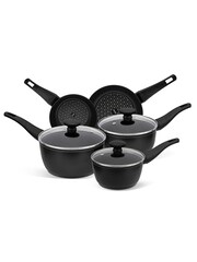 Prestige 5 Piece Black ThermoSmart Non-Stick Saucepan Set - Image 1 of 3