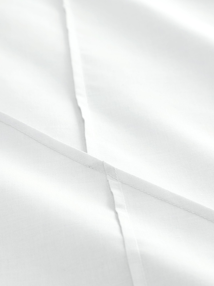 Serene White Dart Pleated Duvet Cover And Pillowcase Set - Image 2 of 3 Serene White Dart Pleated Duvet Cover And Pillowcase Set - Image 2 of 3