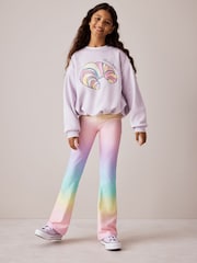 Olivia Rubin 2 Piece Bubble Hem Croissant Sweat & Ombre Flares - Image 1 of 4