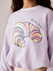 Olivia Rubin 2 Piece Bubble Hem Croissant Sweat & Ombre Flares - Image 3 of 4