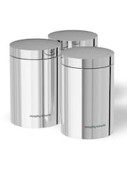Morphy Richards Set of 3 Clear Storage Jars - Image 3 of 5