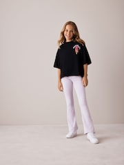 Olivia Rubin Longline Lolly Graphic T-Shirt & Ribbed Flare Set 2 Piece - Bilde 1 av 6