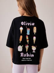 Olivia Rubin Longline Lolly Graphic T-Shirt & Ribbed Flare Set 2 Piece - Bilde 3 av 6