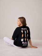 Olivia Rubin Longline Lolly Graphic T-Shirt & Ribbed Flare Set 2 Piece - Bilde 4 av 6