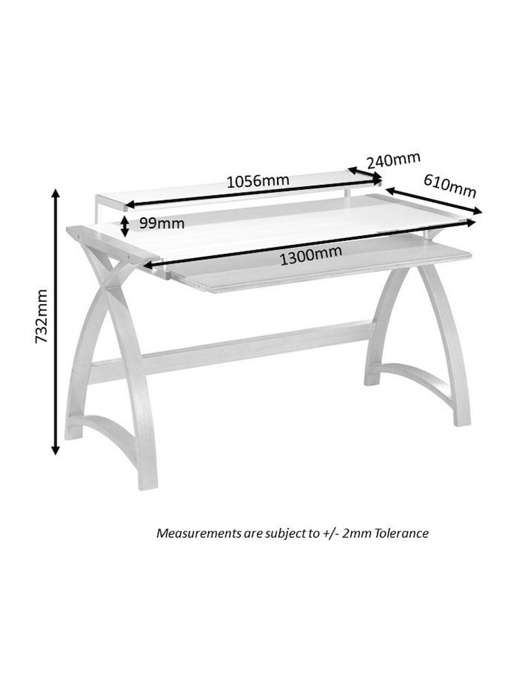 Jual Walnut Helsinki Wooden Computer Desk - Image 3 of 3