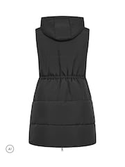 Yours Curve Black Padded Gilet - Image 6 of 6