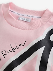Olivia Rubin Oversized Cherry Graphic Crew Neck Sweat Top - Image 8 of 9