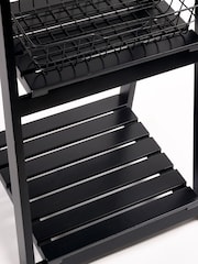 Black Storage Ladder With Baskets - Image 6 of 6